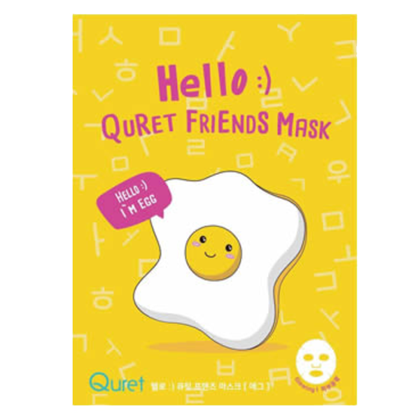 Hello Quret Friends Mask 韓国で人気の可愛いキャラクターマスク | シートマスク 3枚 セット